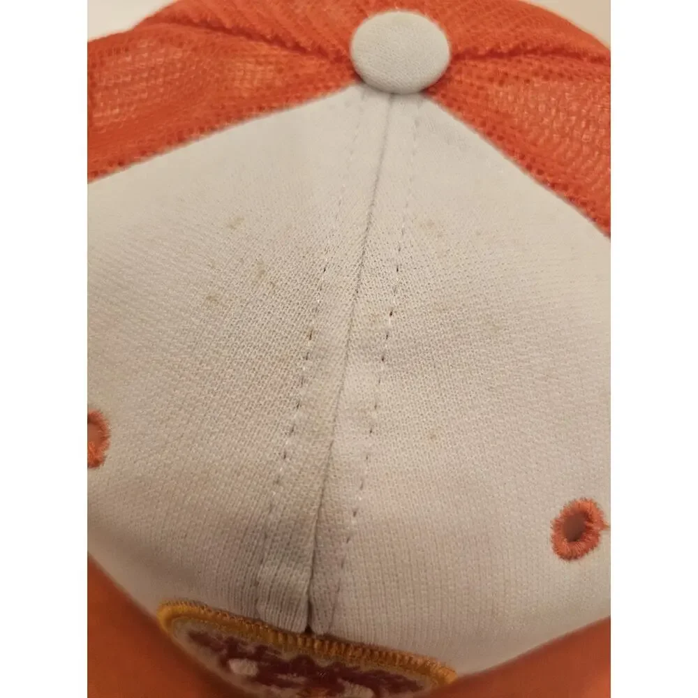 Vintage Rare 1970's Tampa Bay Buccaneers ORANGE Hat Snap Back YA Korea Excellent